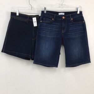 LOFT Women's Jean Shorts Bundle of 2 Size 2 NWT and EXCELLENT Condition